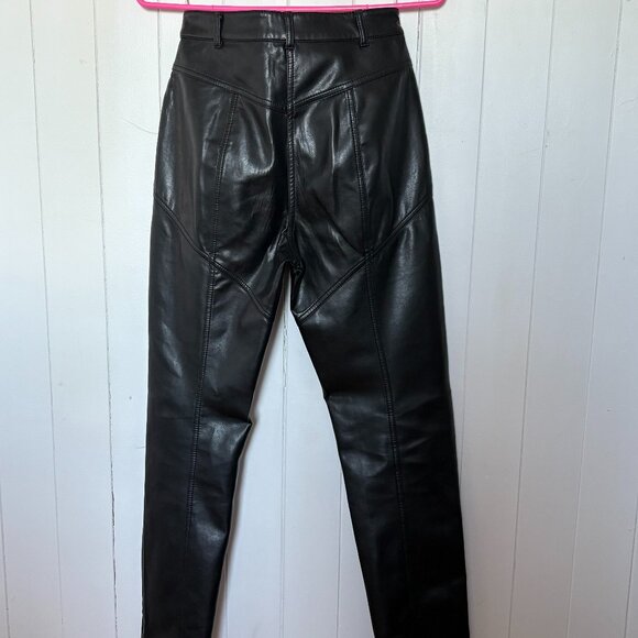 Wilfred Black Faux Leather Pants - Picture 2 of 4